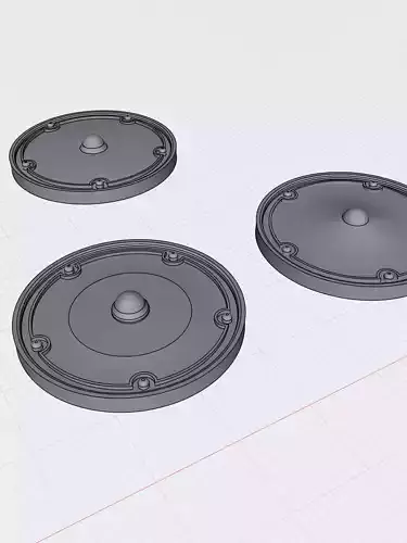 Vintage Wide 5 Billet Wheels HOTROD 2 offsets 3 profiles 20inch 3D print model