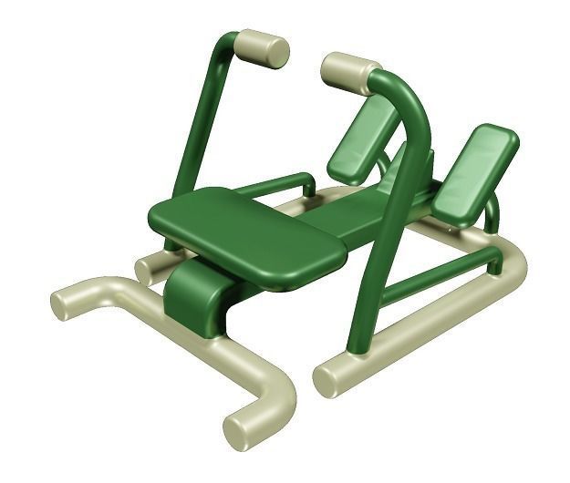 Gym Rowing Machine Toy Low-poly 3D model_2