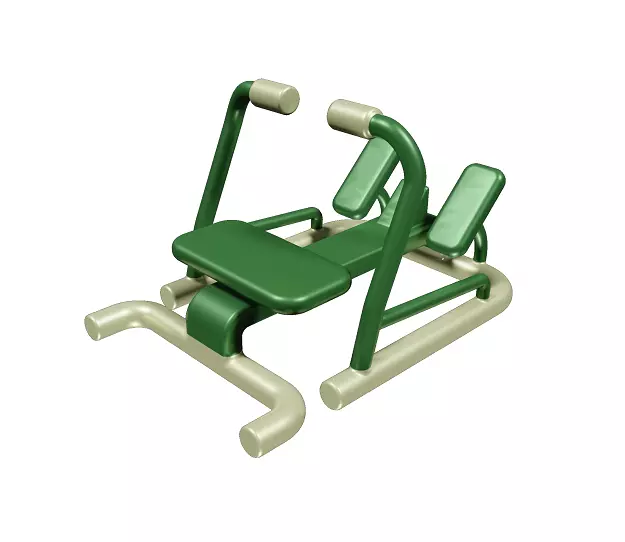 Gym Rowing Machine Toy Low-poly 3D model_0