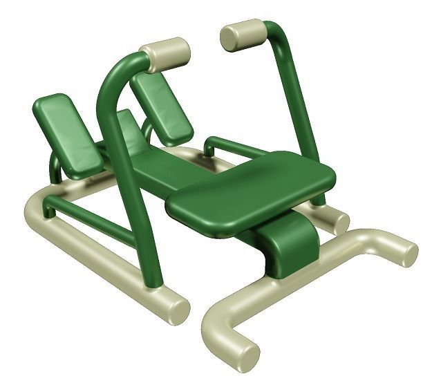 Gym Rowing Machine Toy Low-poly 3D model_1