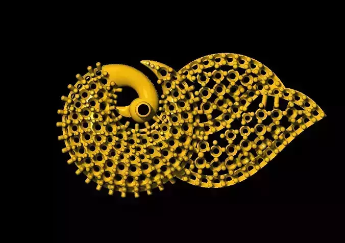 Sidepiece golden snail