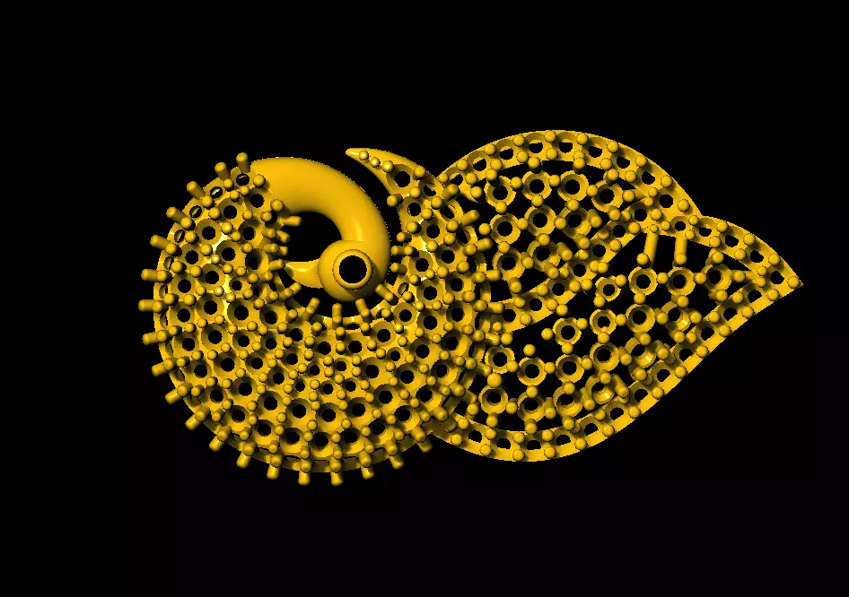 Sidepiece golden snail 3D print model_0