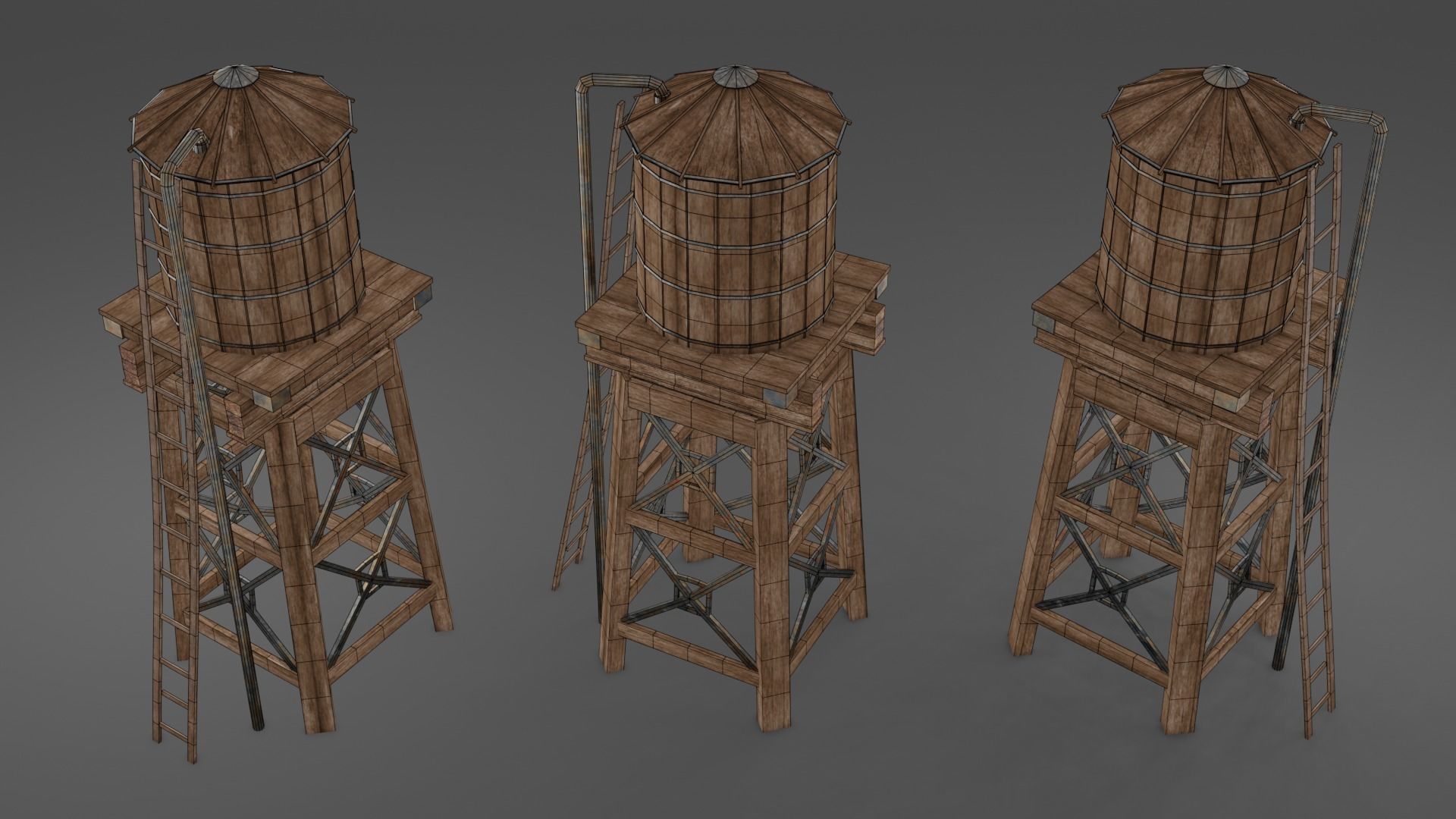 Water tank 3D model_4
