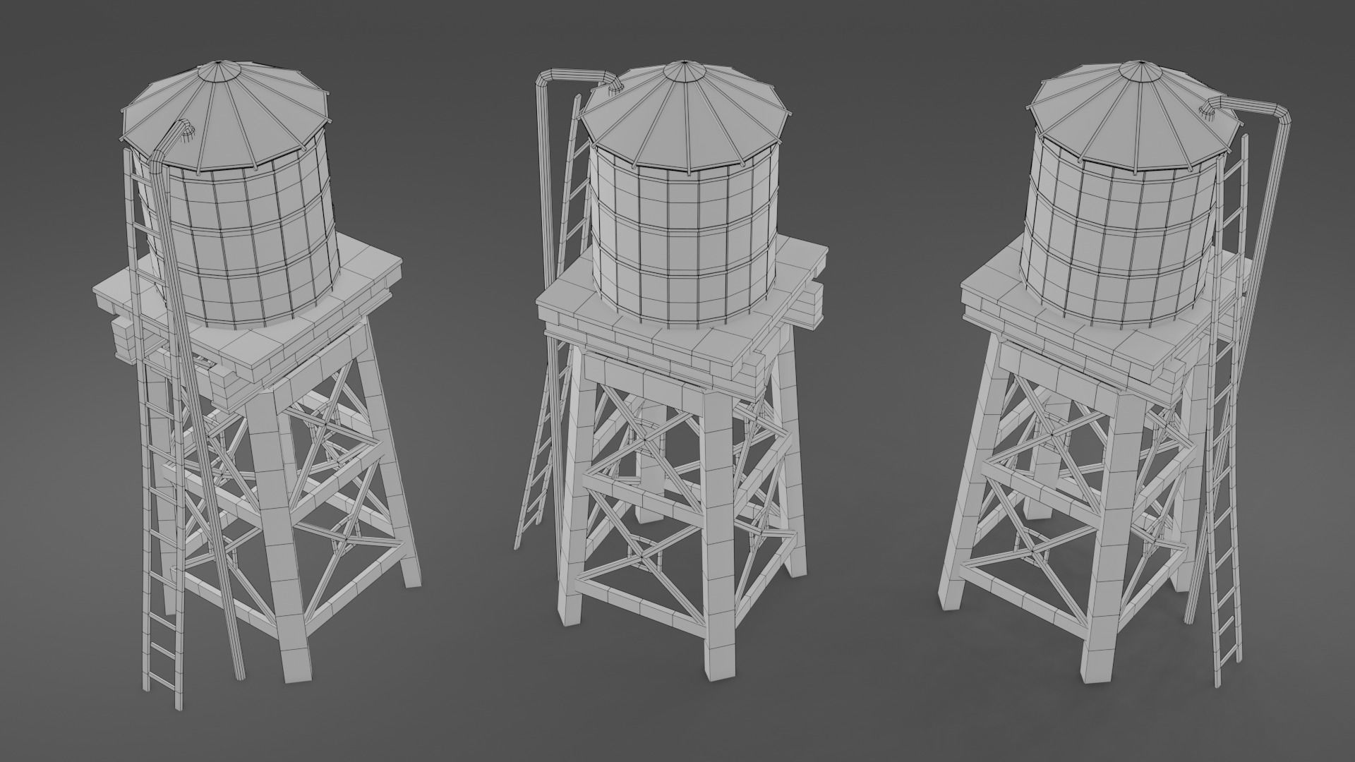 Water tank 3D model_6