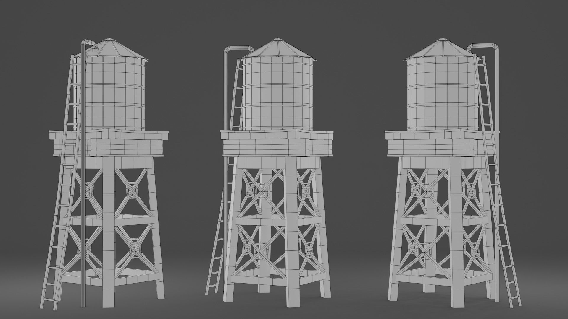 Water tank 3D model_3
