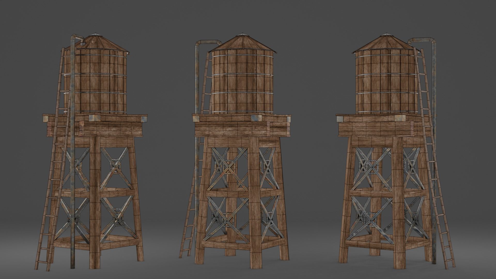 Water tank 3D model_2