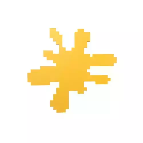 Voxel Splash Symbol v1 003