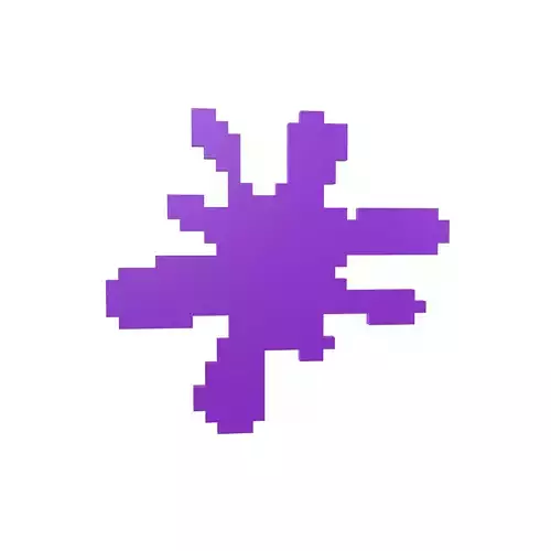 Voxel Splash Symbol v1 004