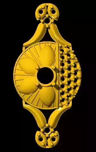 Sidepiece golden medallion