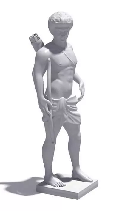 Ancient Greek Sculpture 3D model_0