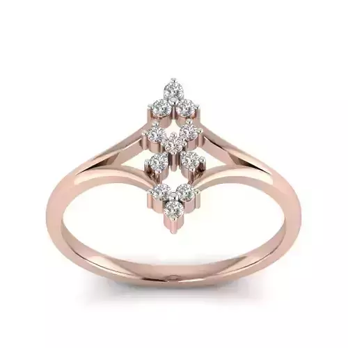 solitaire wedding engagement women ring 3dm stl render detail