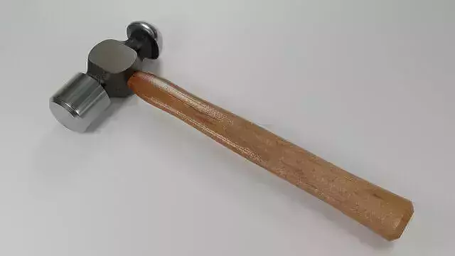 3D Hammer with wooden handle