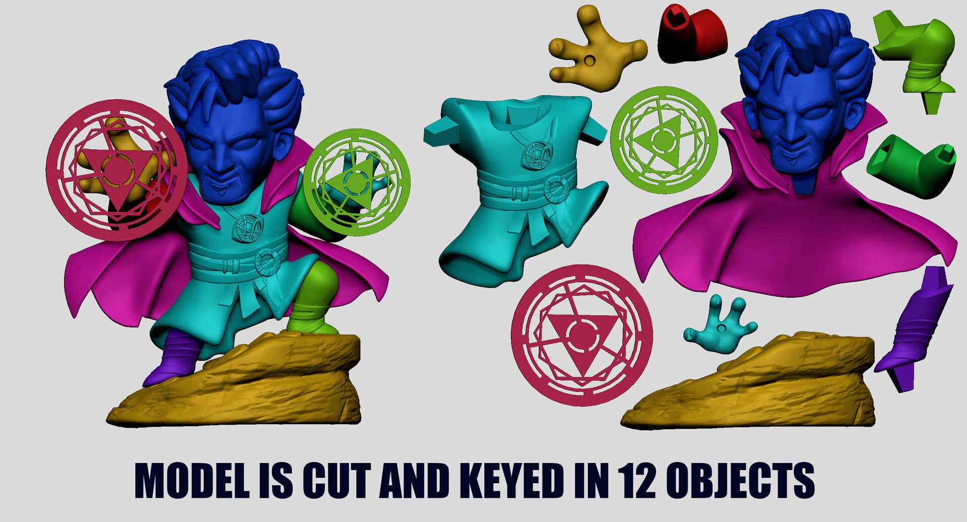 Doctor Strange STL 3D print model_5