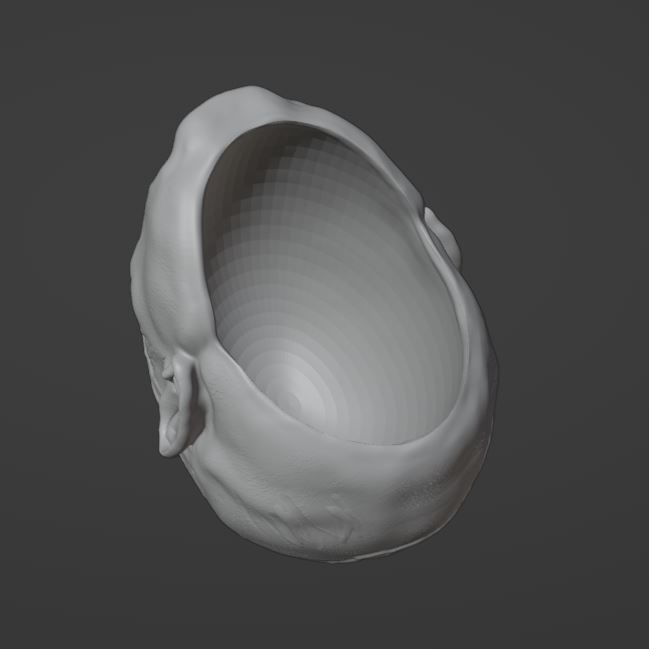 Bounty Hunter Head Sculpt 6 inch 1 12th Scale 3D print model_2