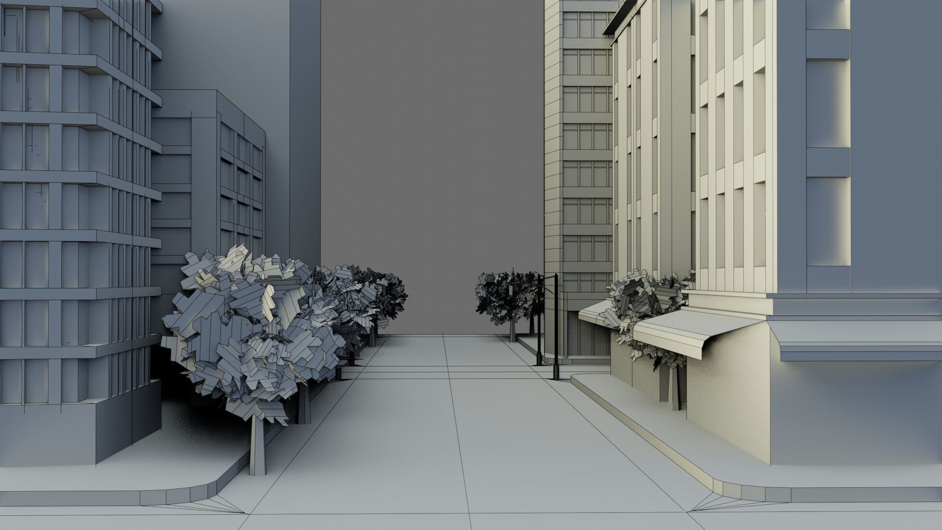 Modular City Block- Low Poly - Game Ready - PBR Low-poly 3D model_18