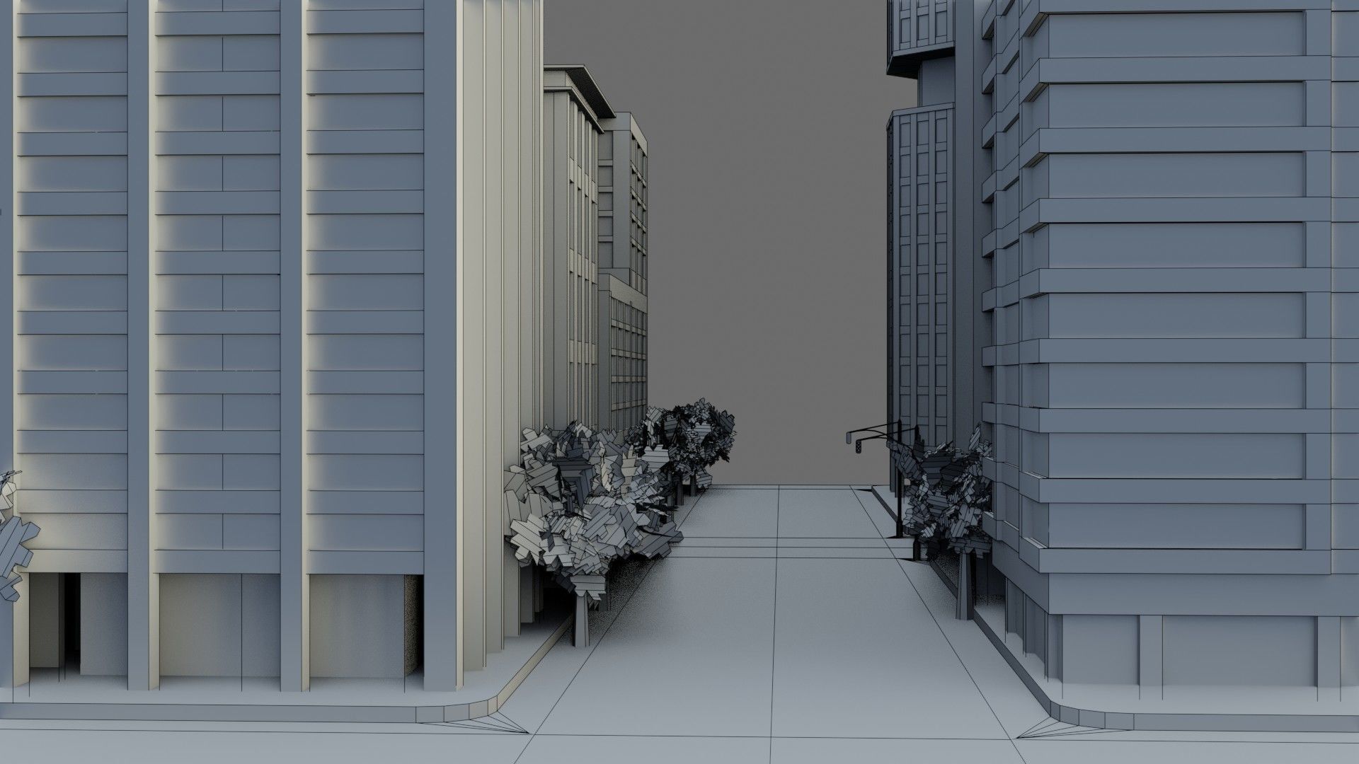 Modular City Block- Low Poly - Game Ready - PBR Low-poly 3D model_16