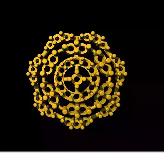 Sidepiece taiwanese golden buddhist symbol