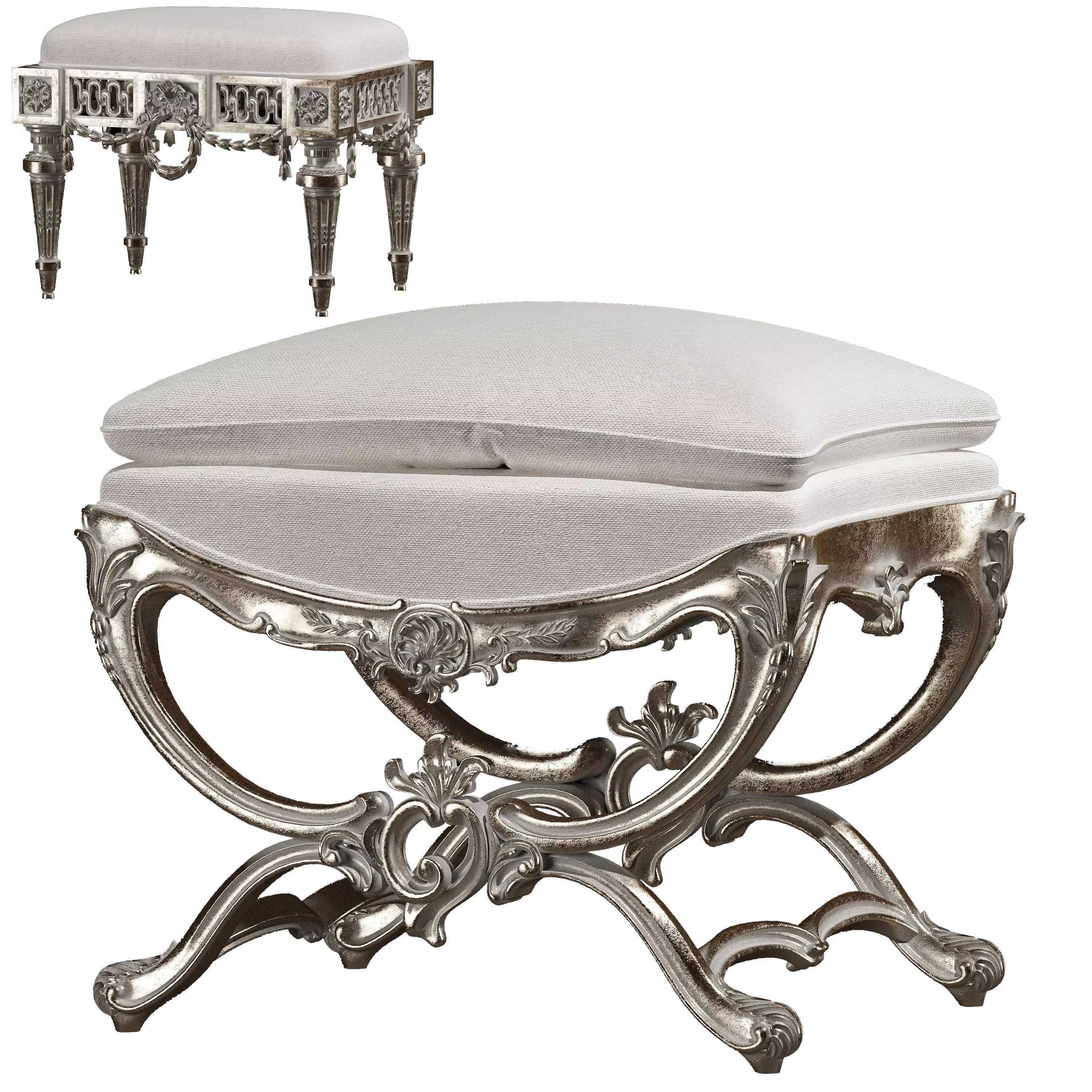 kosovart rococo puff 3D model_0