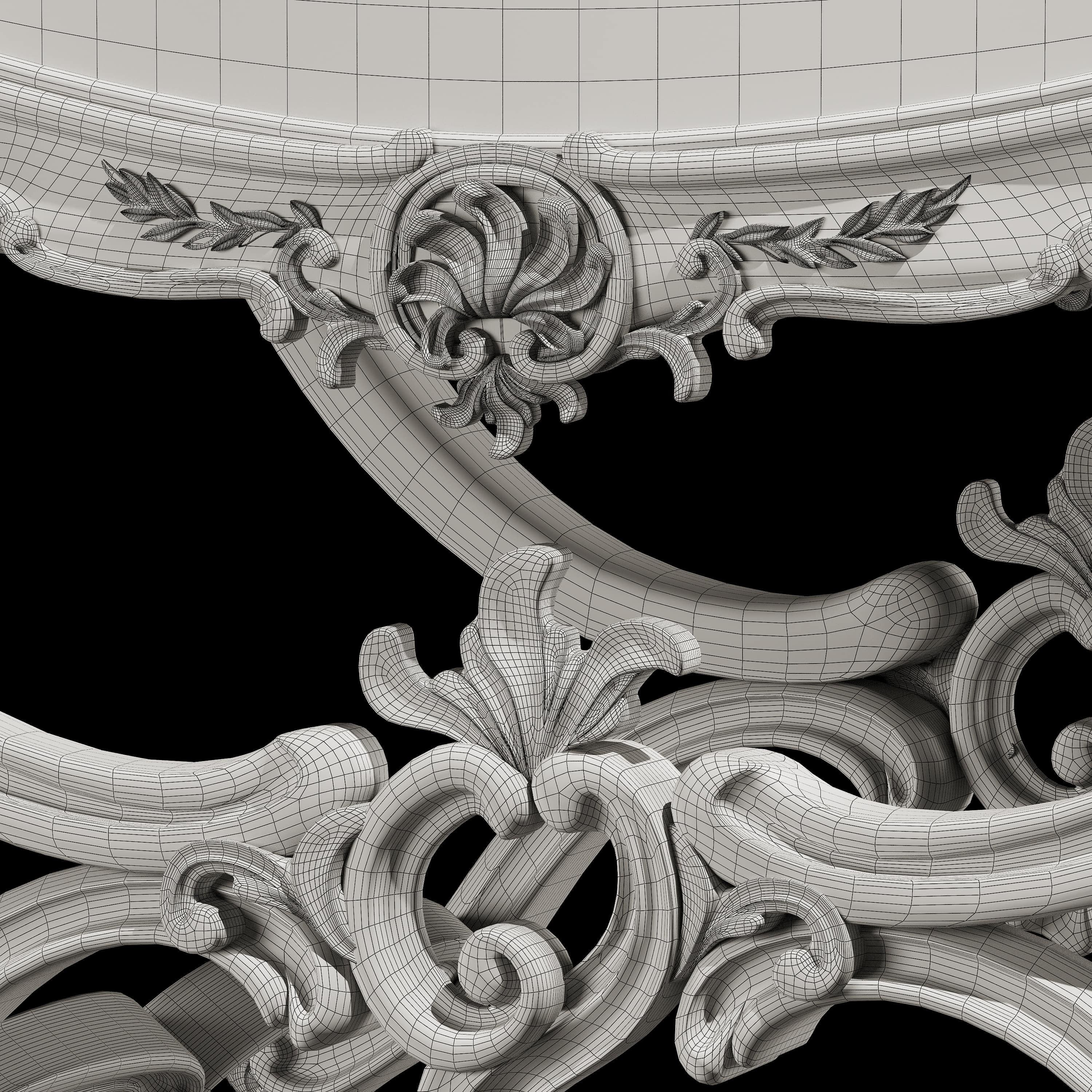 kosovart rococo puff 3D model_4