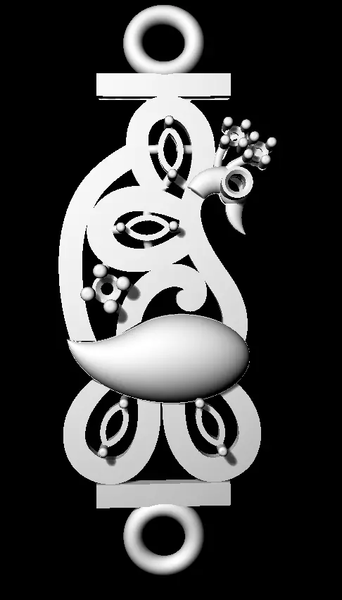 Sidepiece celtic design 3D print model_0