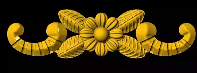 Sidepiece golden flower