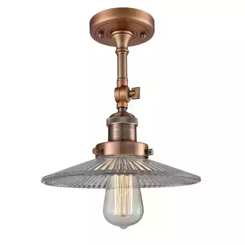 Akers  Simple Cone Semi Flush Mount Light - 6 Colour