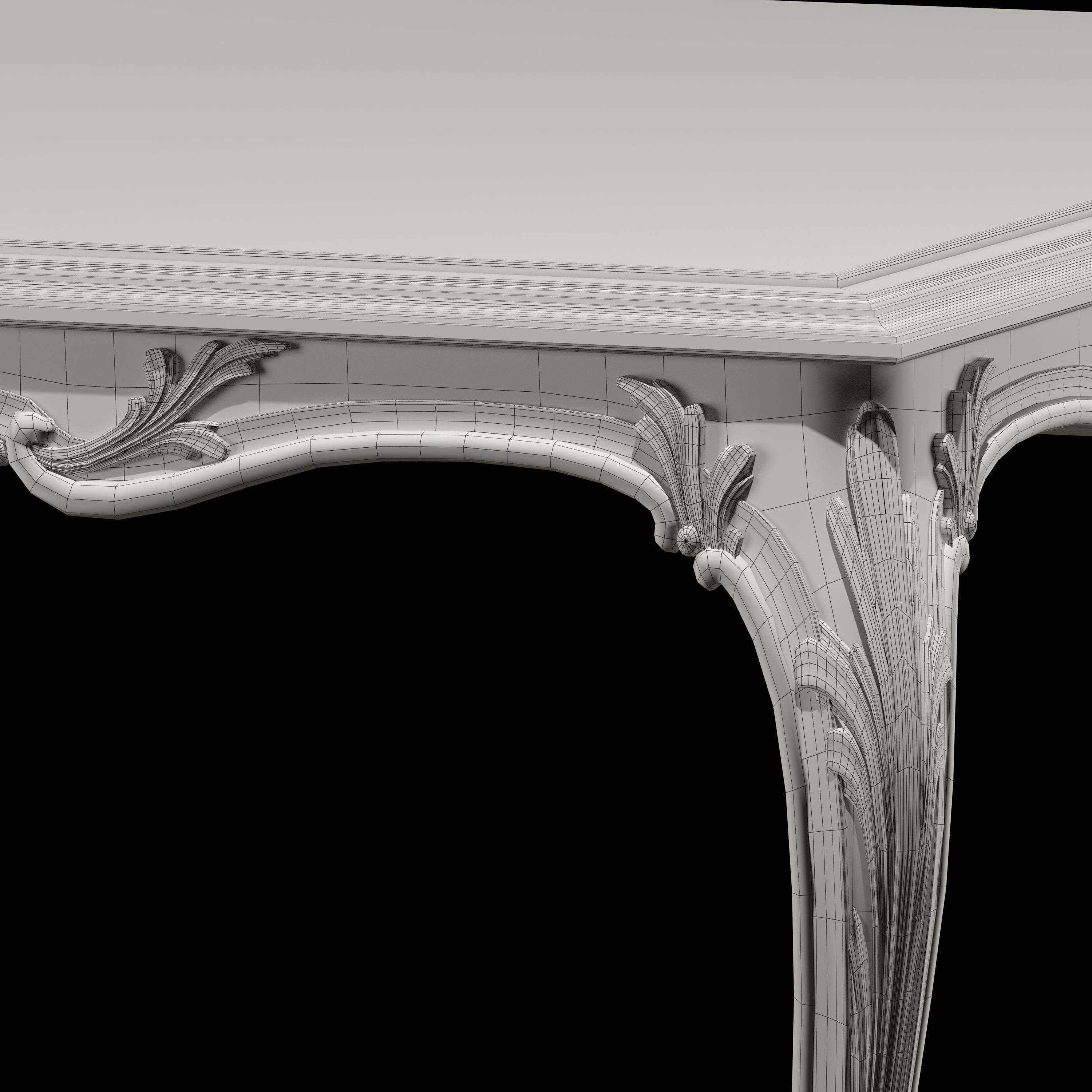 roberto giovannini dining table and chair 3D model_3