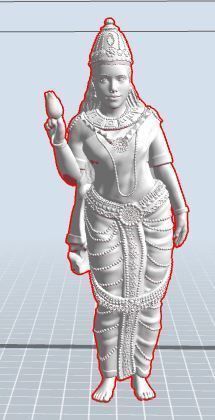 Lakshmi Idol 3D Printable Model 5 3D print model_4