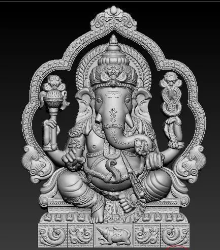 Ganesha Idol 3D Printable Model 8 3D print model_0
