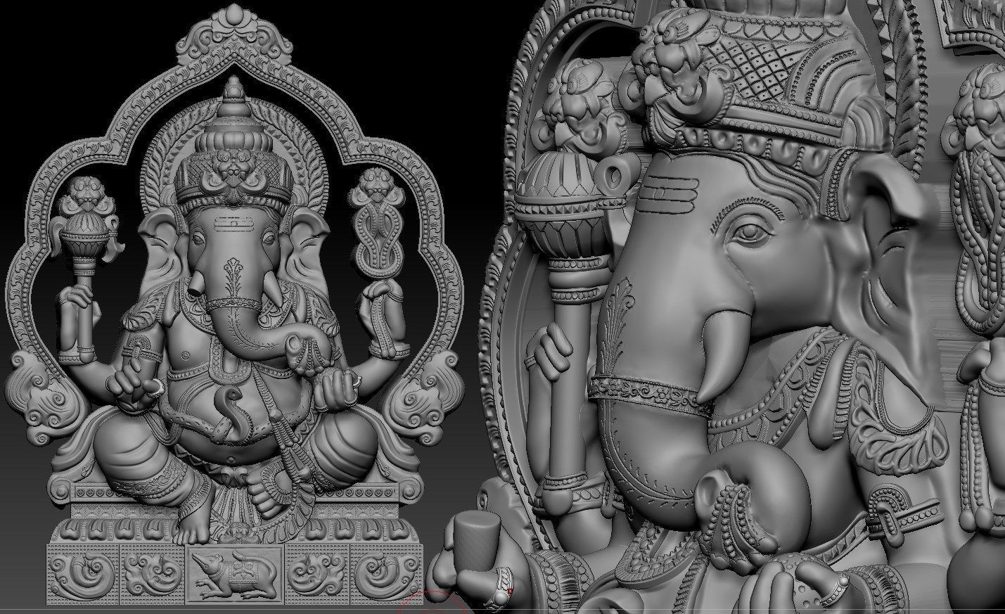 Ganesha Idol 3D Printable Model 8 3D print model_1
