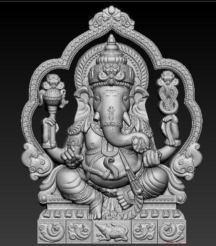 Ganesha Idol 3D Printable Model 8 3D print model_2