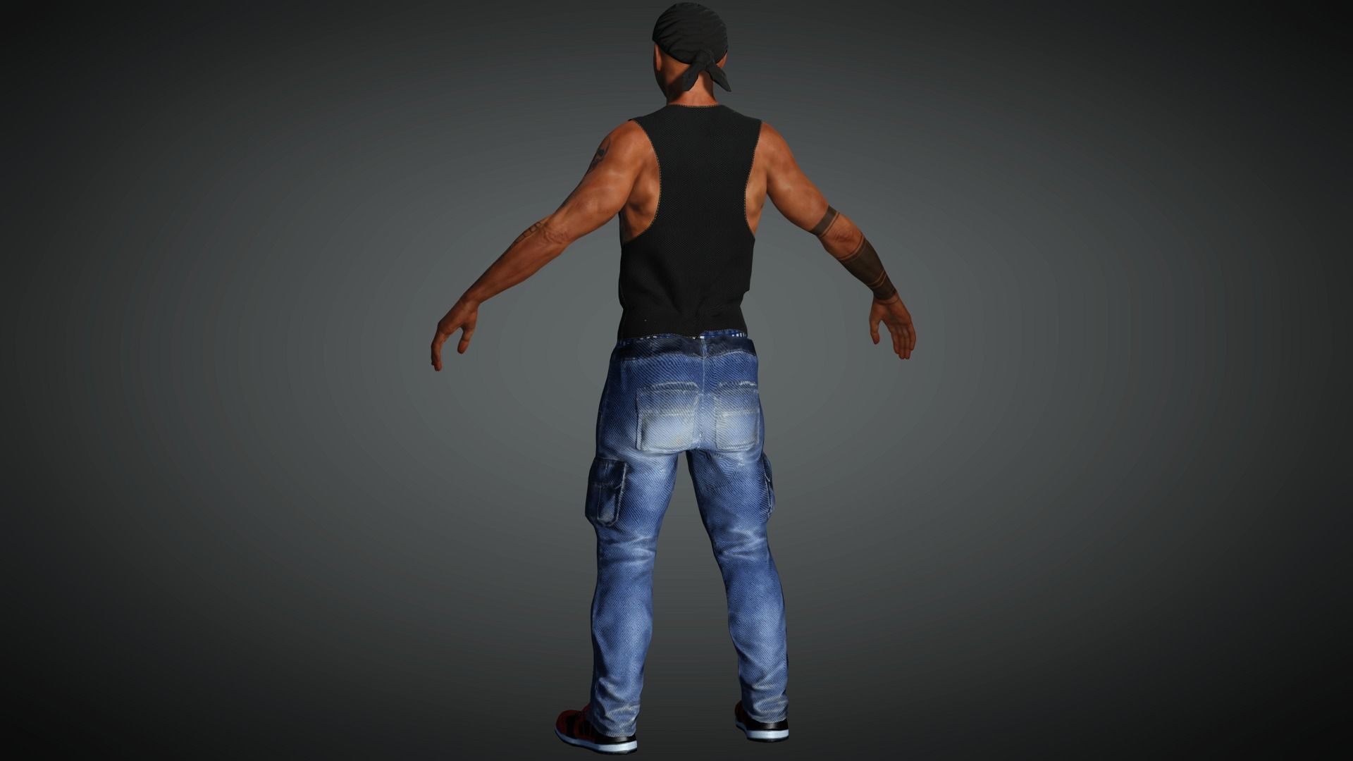 AAA Realistic Male Character 19 Low-poly 3D model_8