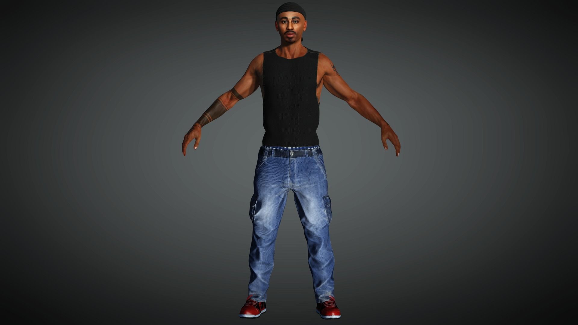 AAA Realistic Male Character 19 Low-poly 3D model_2