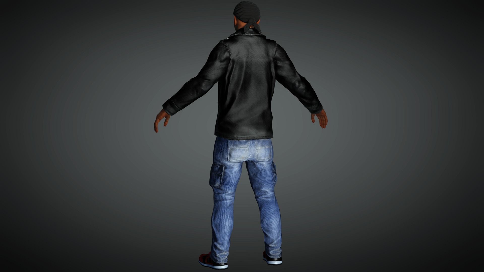 AAA Realistic Male Character 19 Low-poly 3D model_7