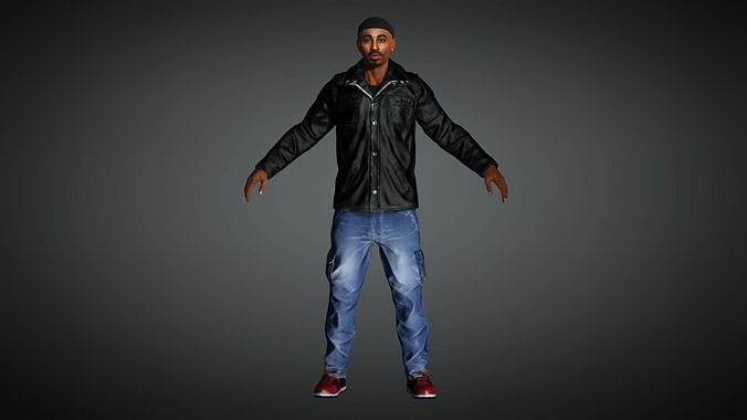 AAA Realistic Male Character 19 Low-poly 3D model
