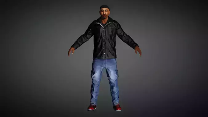 AAA Realistic Male Character 19 Low-poly 3D model