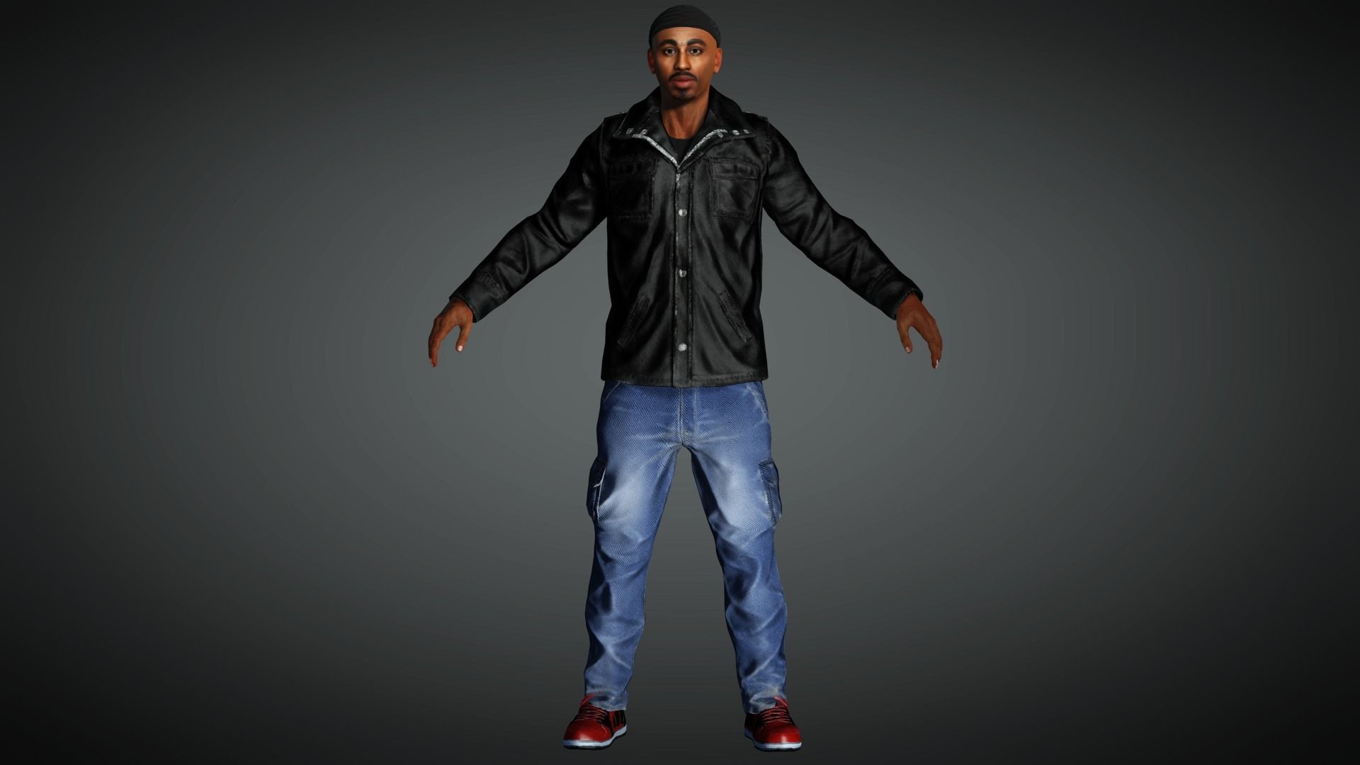 AAA Realistic Male Character 19 Low-poly 3D model_1