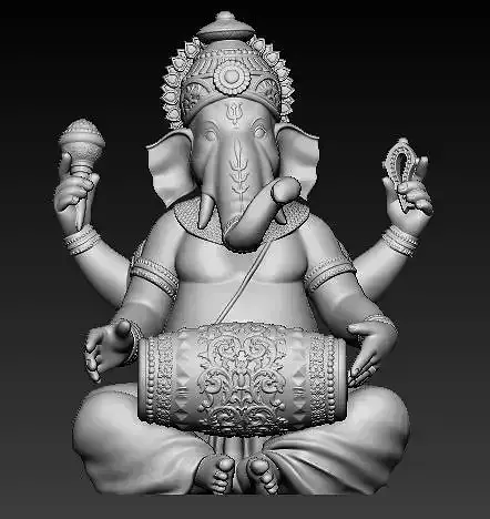 Ganesha Idol 3D Printable Model 2