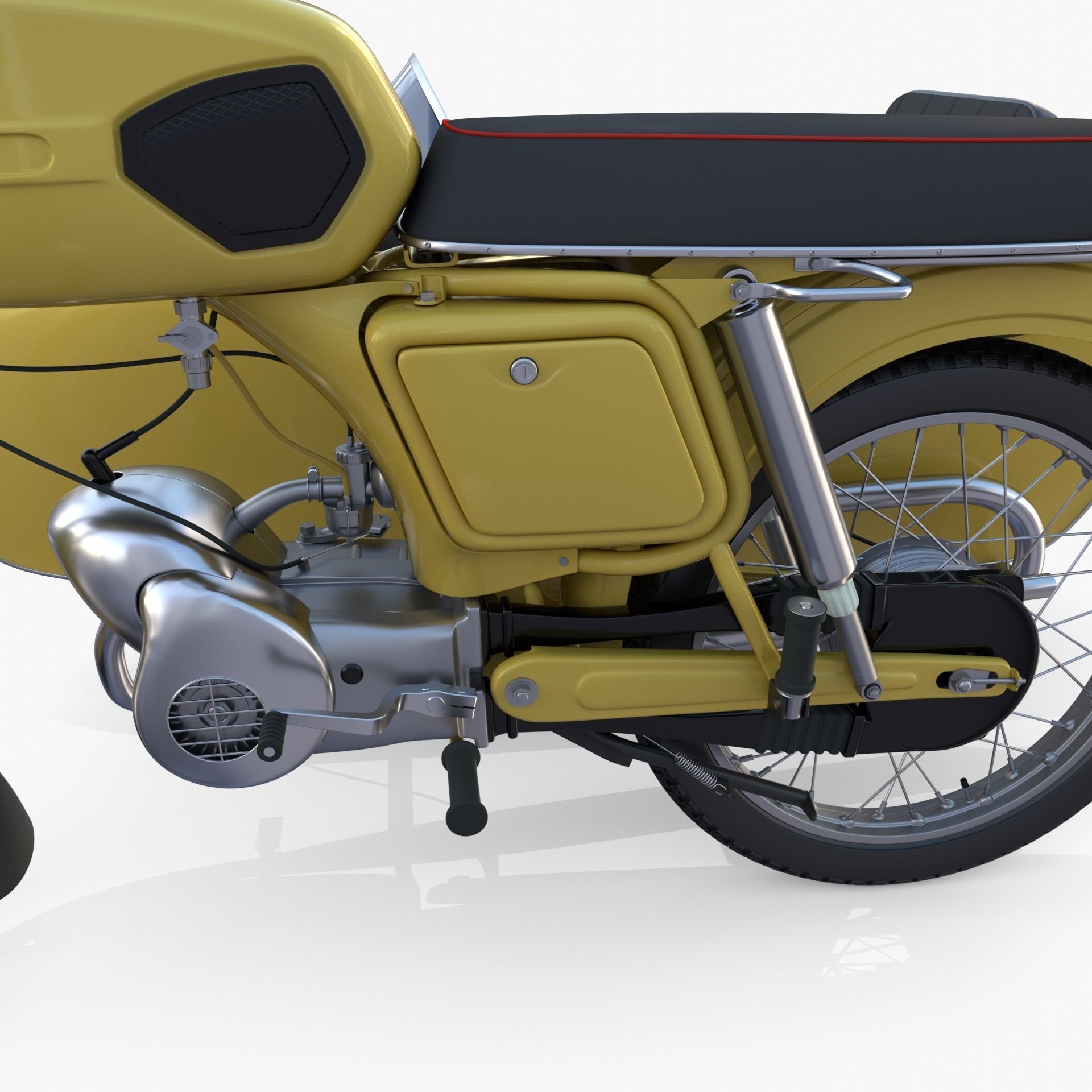 Generic motorcycle w sidecar 3D model_10