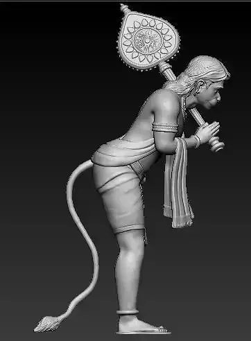 Hanuman Idol 3D Printable Model
