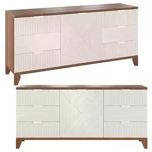 Chest of drawers Scandi 3D model