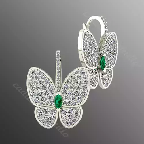 earrings pl 21 3D print model