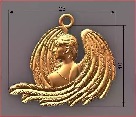 angel pendant zodiac