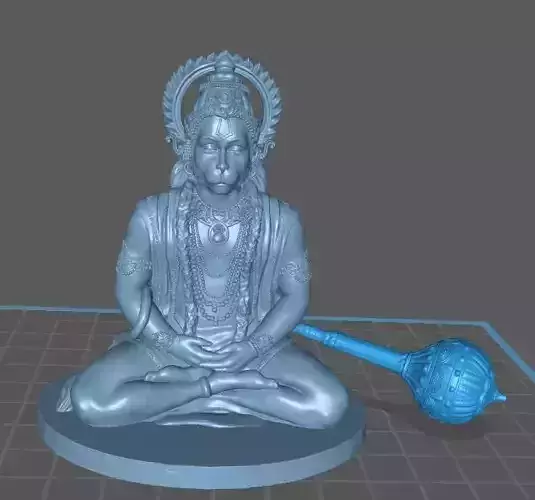 Hanuman Idol 3D Printable Model