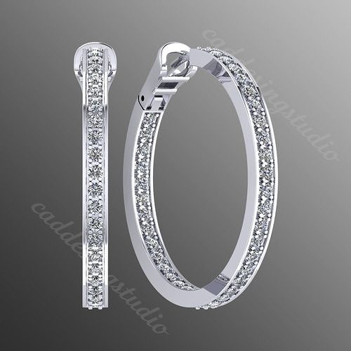 earrings pl 10 3D print model