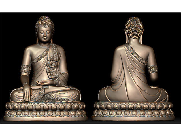 Buddha idol 3D Printable Model 3 3D print model_4