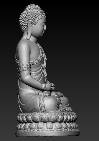 Buddha idol 3D Printable Model 3 3D print model_3
