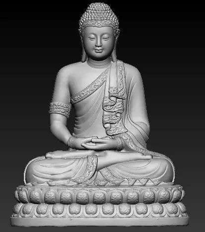 Buddha idol 3D Printable Model 3 3D print model_0
