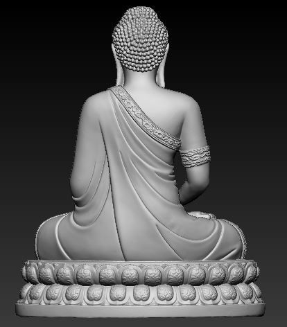 Buddha idol 3D Printable Model 3 3D print model_1