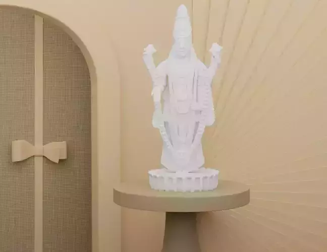 Tirupati Balaji Idol 3D Printable Model 2